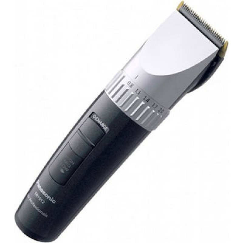 Panasonic Επαγγελματική Επαναφορτιζόμενη Κουρευτική Μηχανή Black/Silver ER-1512K801